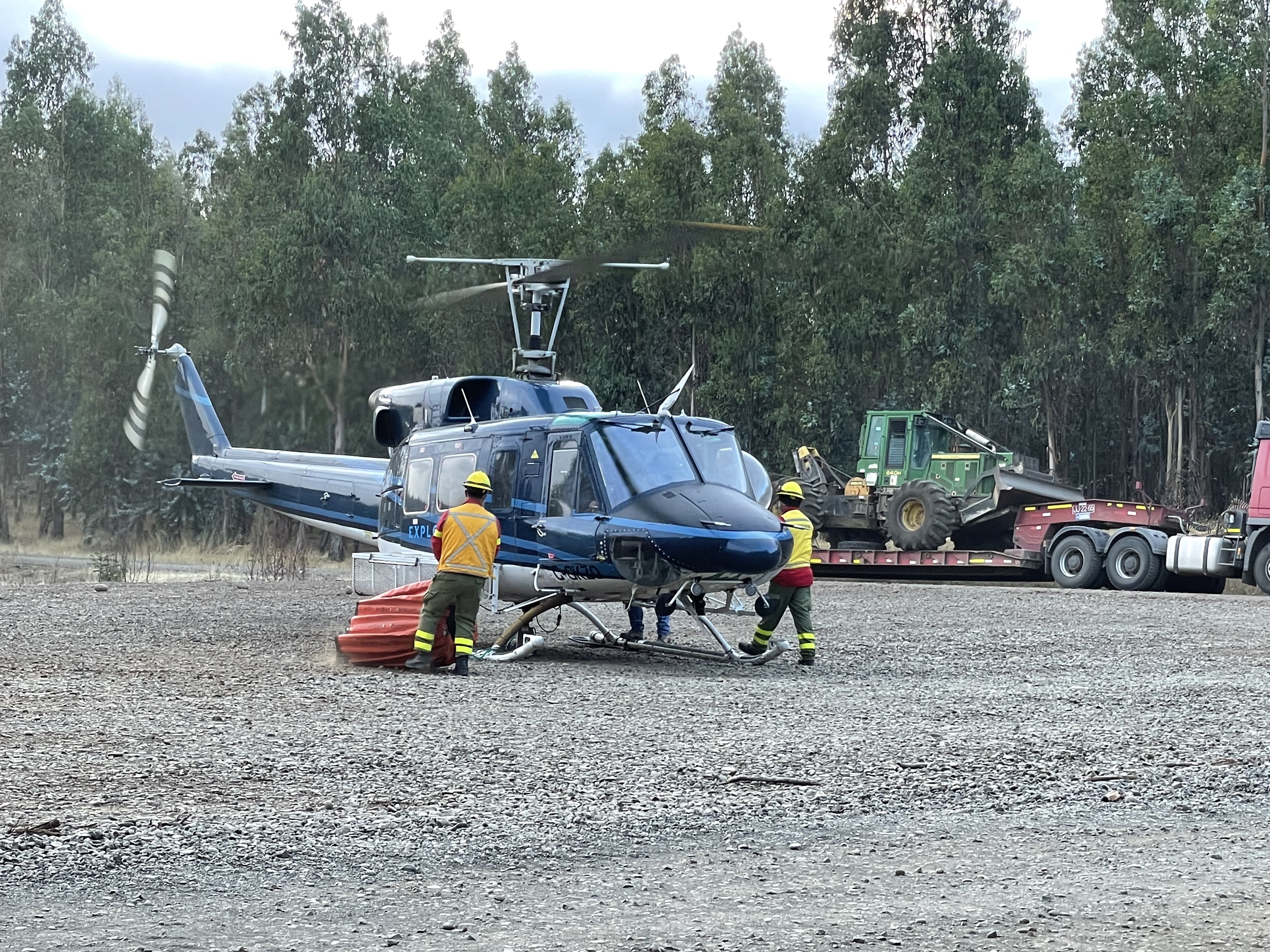 CMPC continúa el combate de incendios en La Araucanía y Biobío