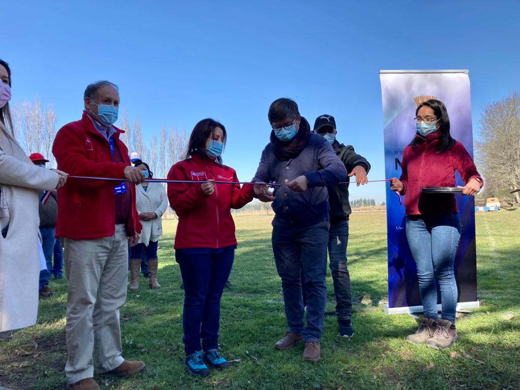 Negrete cuenta con una renovada cancha en el sector San Gabriel de Rihue