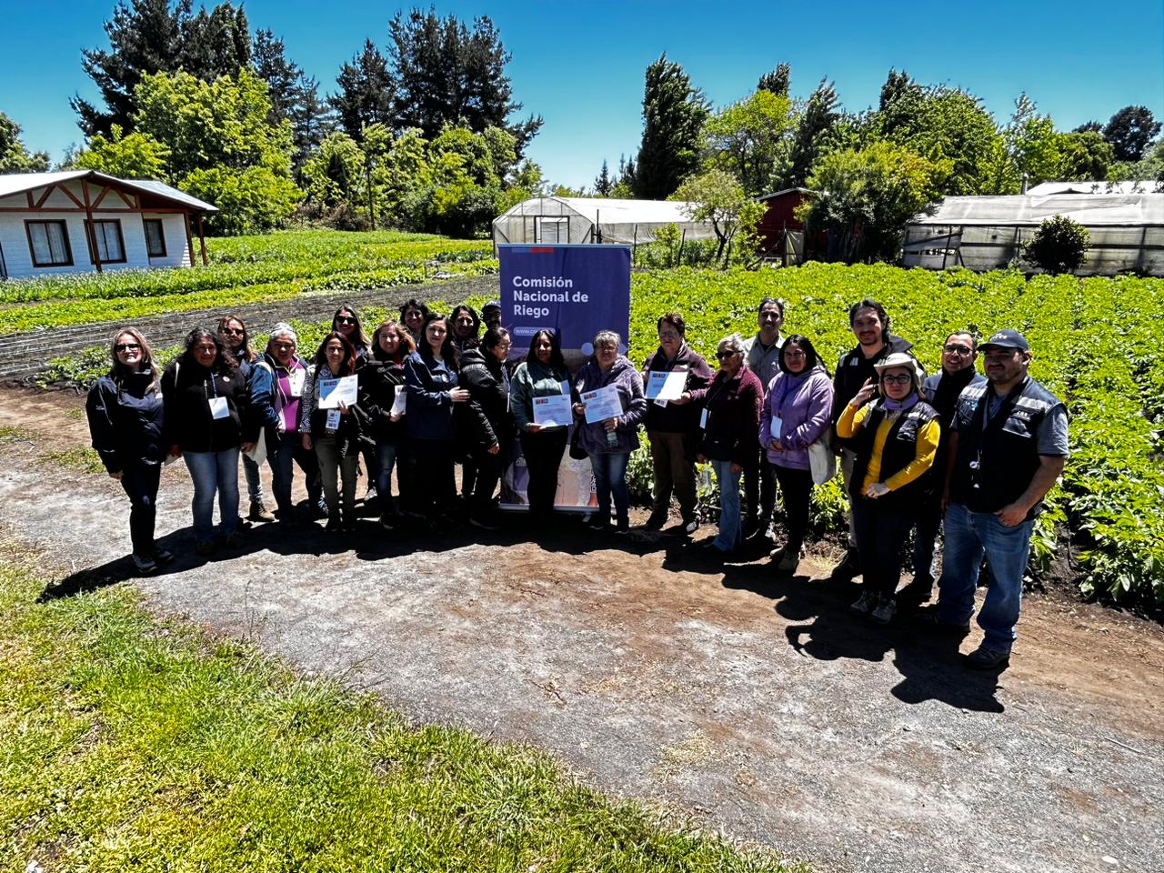 Agricultoras de la Región del Biobío reciben certificación como monitoras de riego
