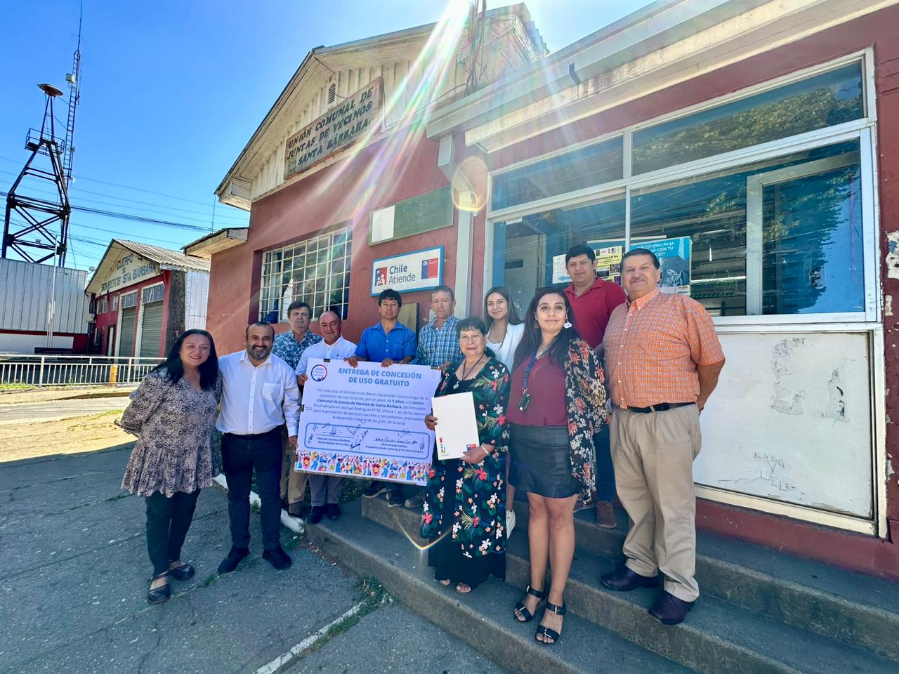 Bienes Nacionales Biobío renueva concesión de oficinas a Unión Comunal de JJ.VV. de Santa Bárbara 