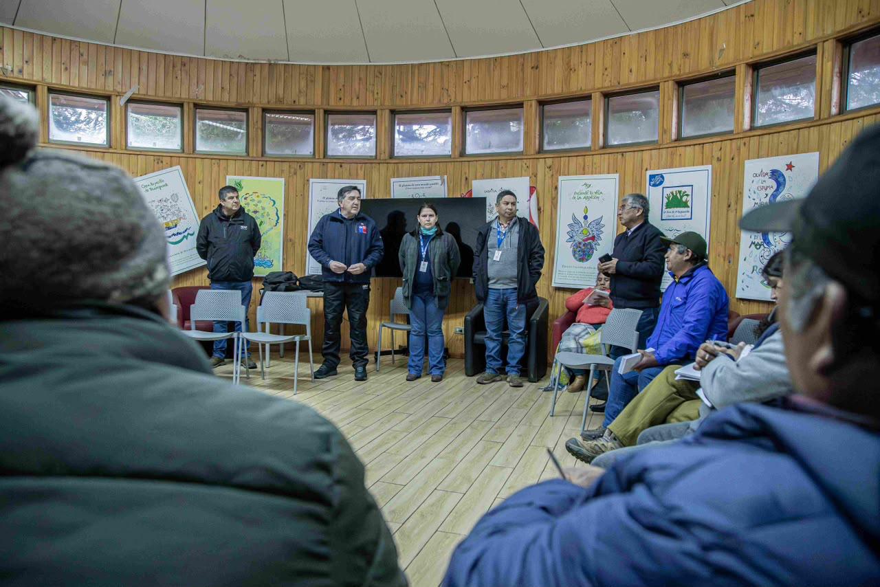 Autoridades de INDAP y Municipio de Alto Biobío se reunieron con dirigentes de las comunidades para planificar entrega de forraje